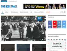 Tablet Screenshot of oneforisrael.org